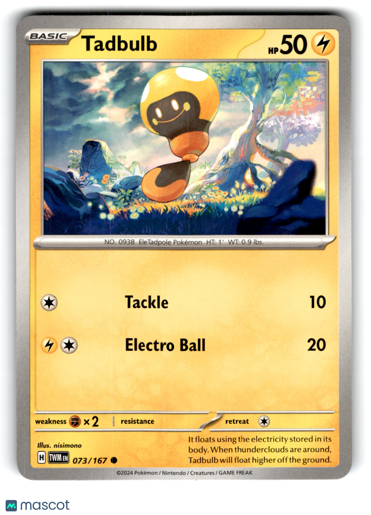 2024 Pokemon Tadbulb #73/167