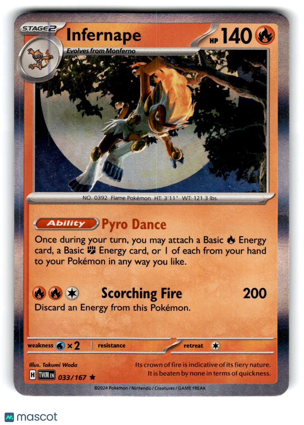 2024 Pokemon Infernape #33/167
