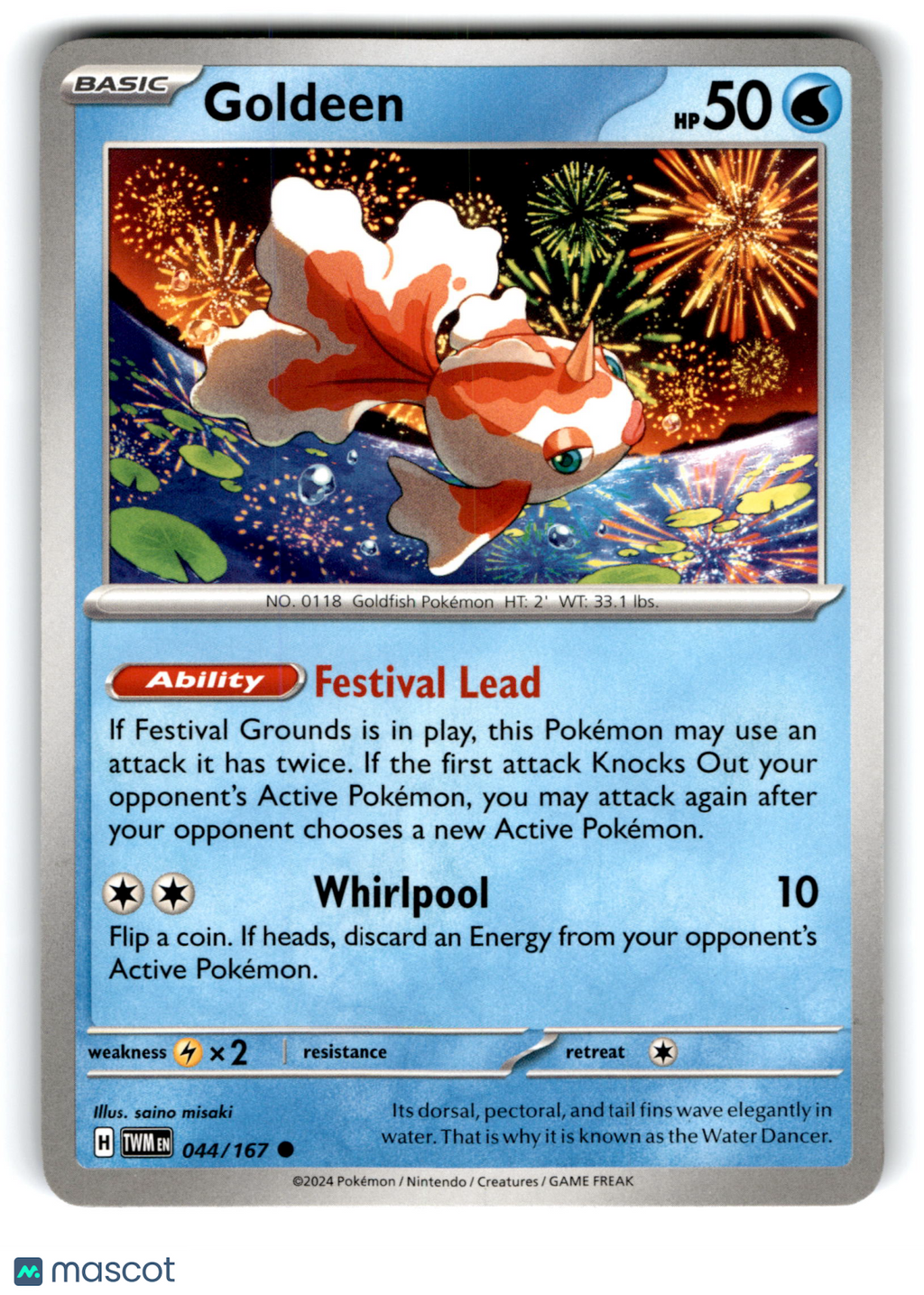 2024 Pokemon Goldeen #44/167