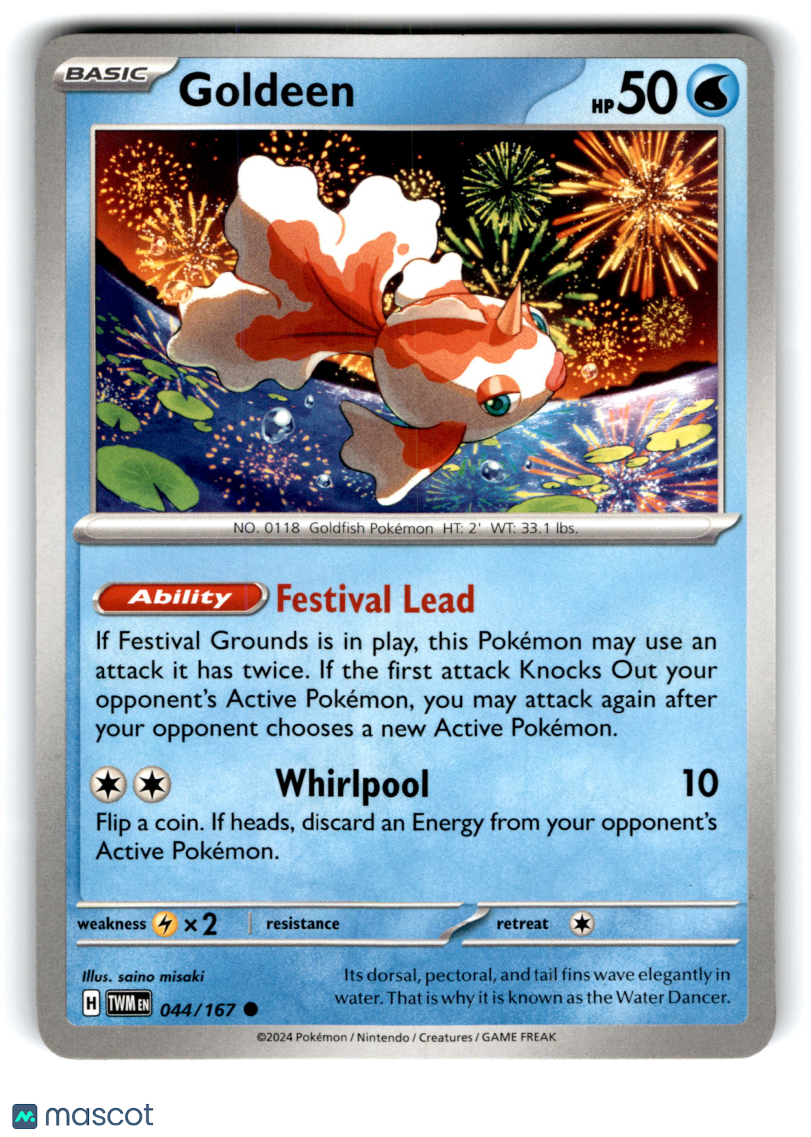 2024 Pokemon Goldeen #44/167