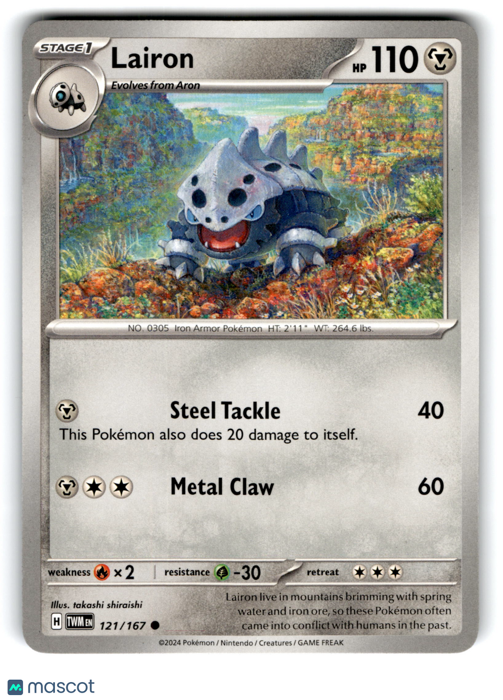 2024 Pokemon Lairon #121/167