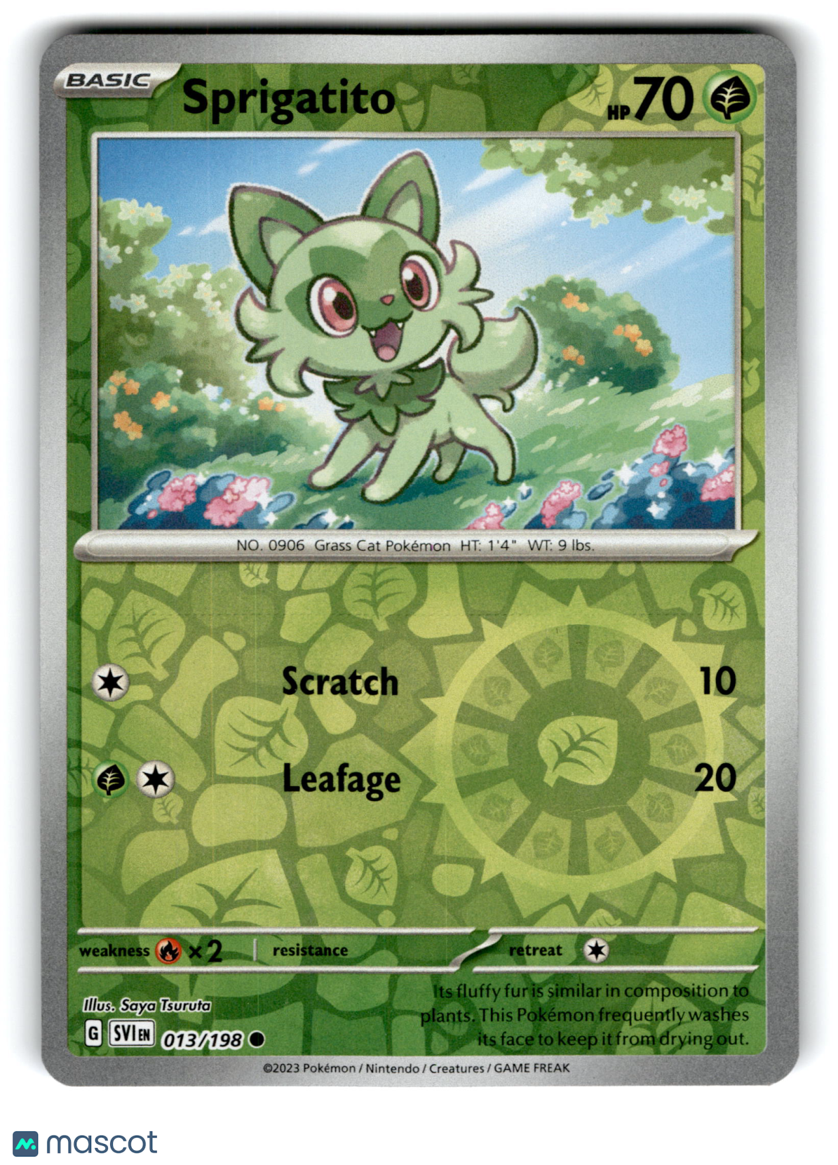 2023 Pokemon Sprigatito #13/198