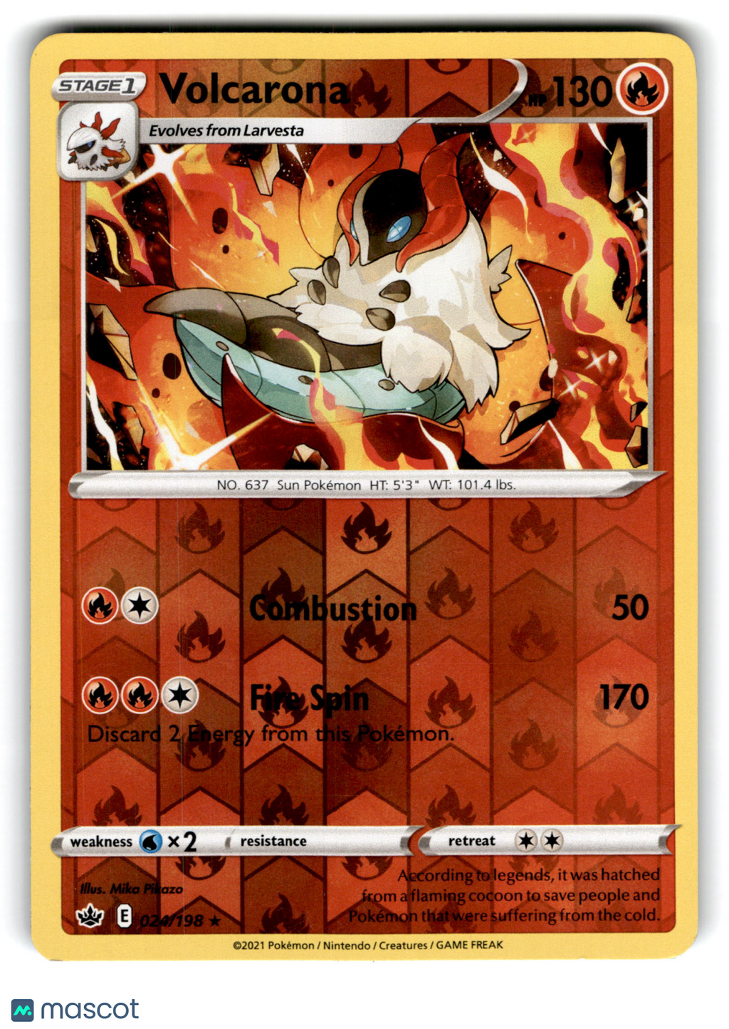 2021 Pokemon Volcarona #24/198