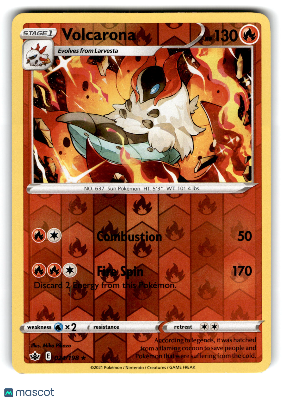 2021 Pokemon Volcarona #24/198