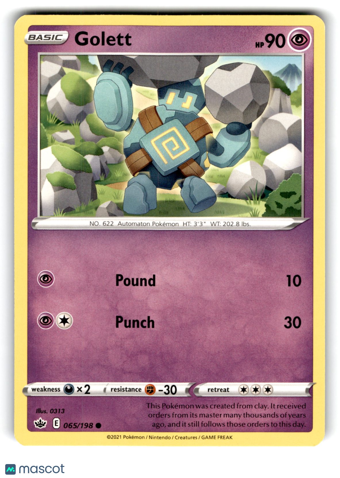 2021 Pokemon Golett #65/198