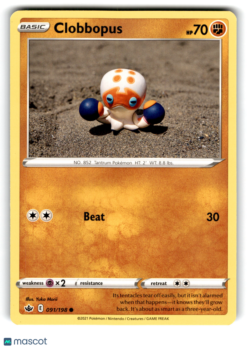 2021 Pokemon Clobbopus #91/198