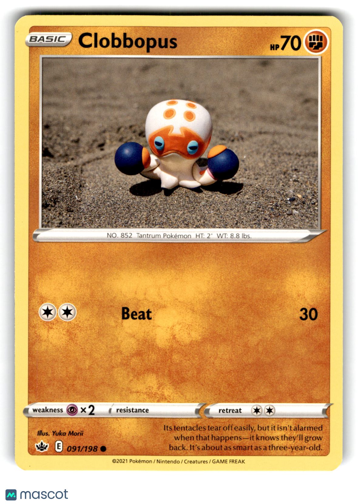2021 Pokemon Clobbopus #91/198