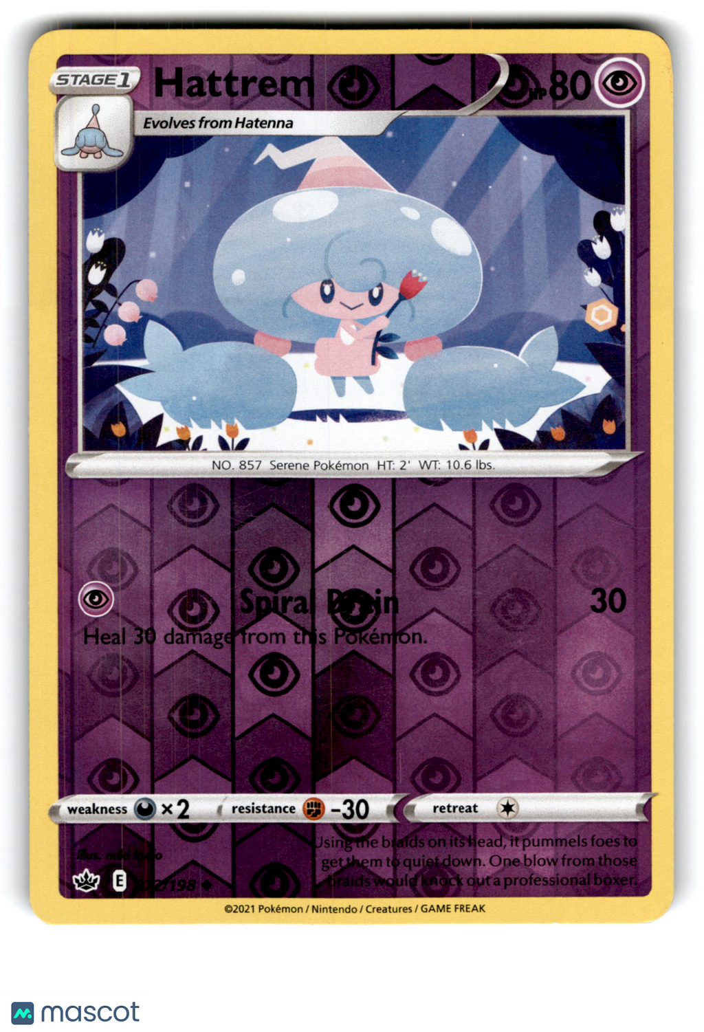 2021 Pokemon Hattrem #73/198