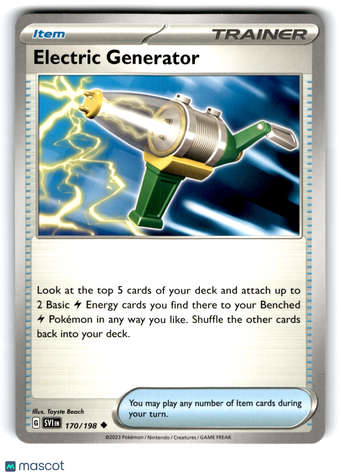 2023 Pokemon Electric Generator #170/198