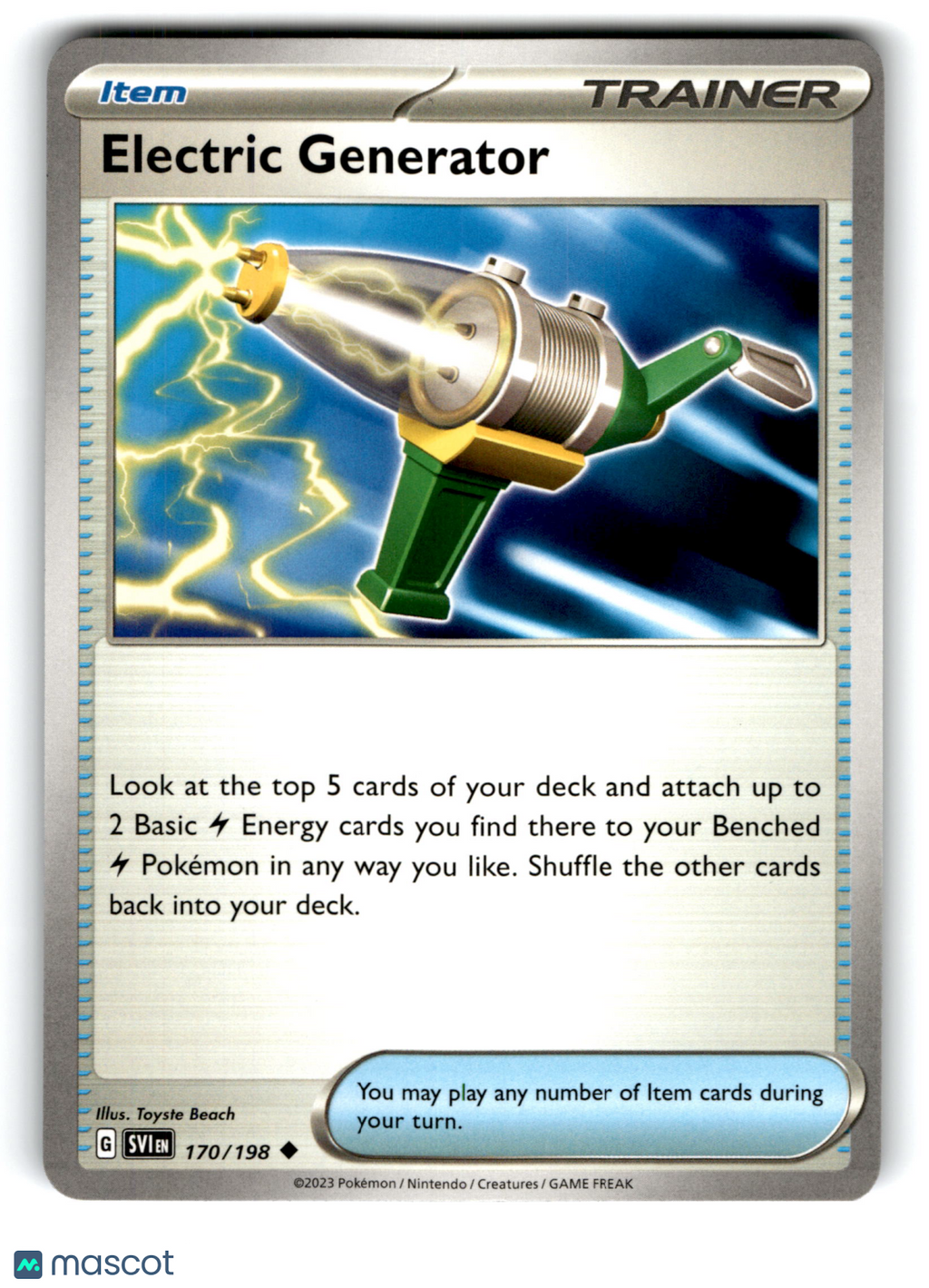 2023 Pokemon Electric Generator #170/198