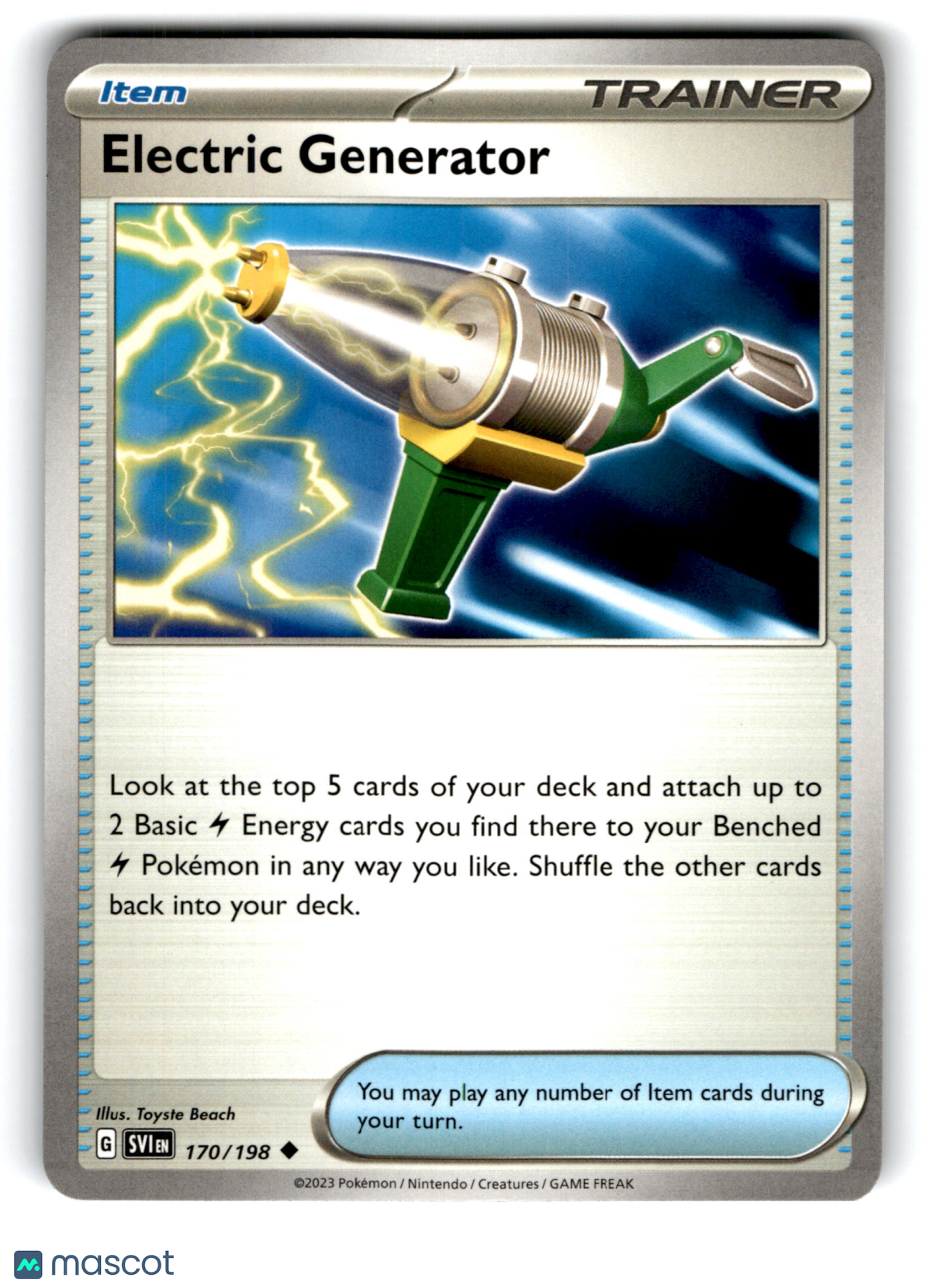 2023 Pokemon Electric Generator #170/198
