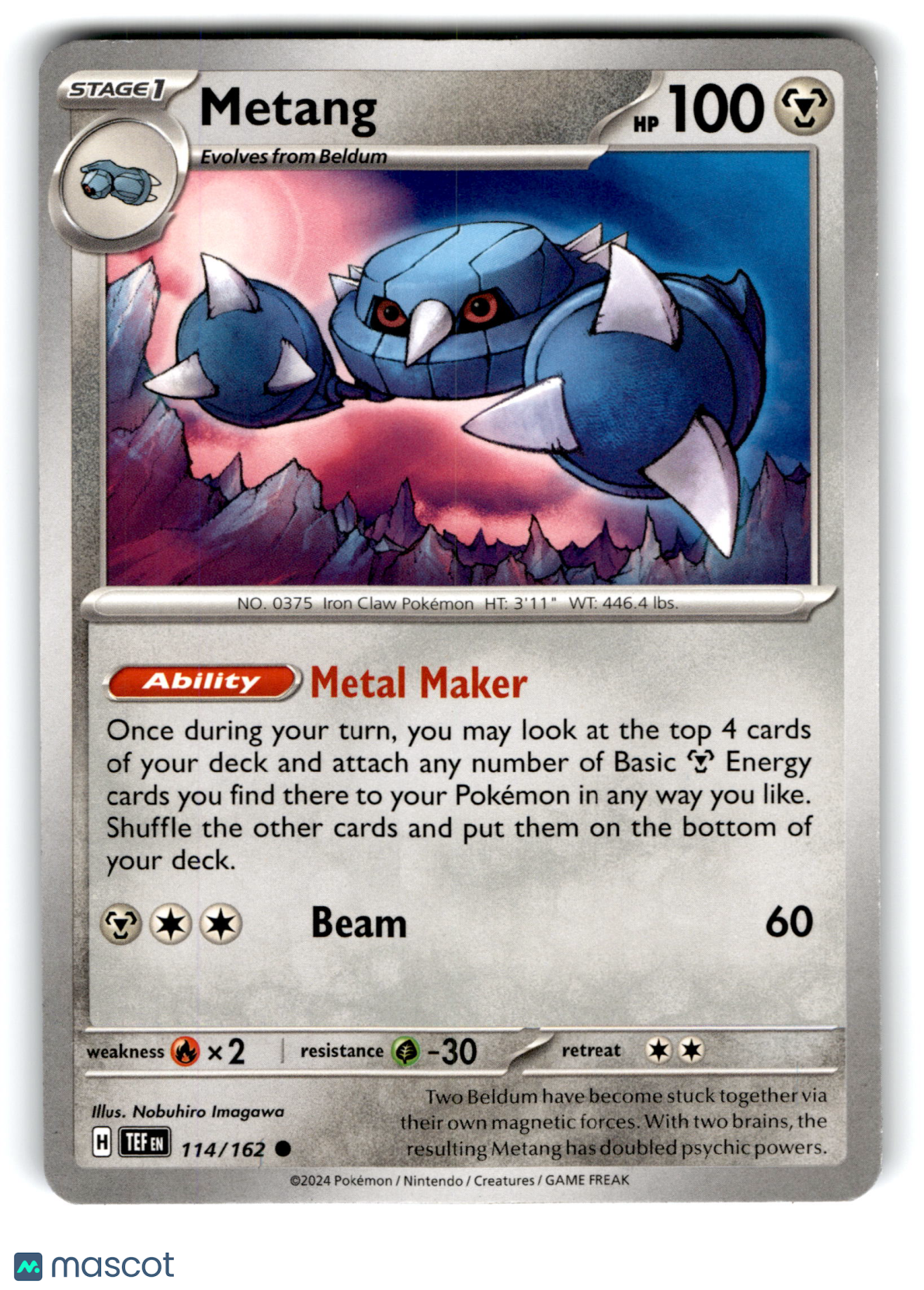 2024 Pokemon Metang #114/162