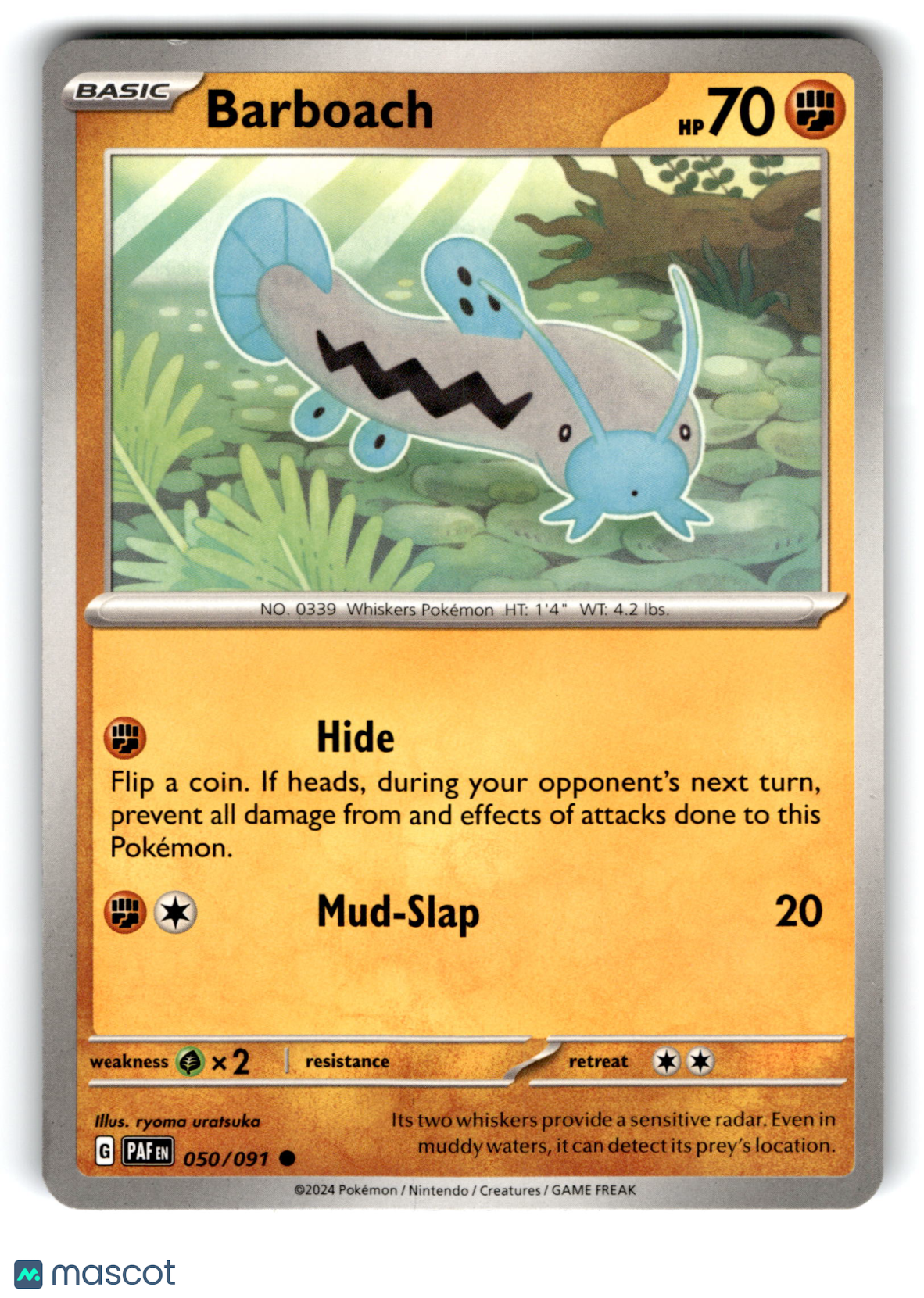 2024 Pokemon Barboach #50/91