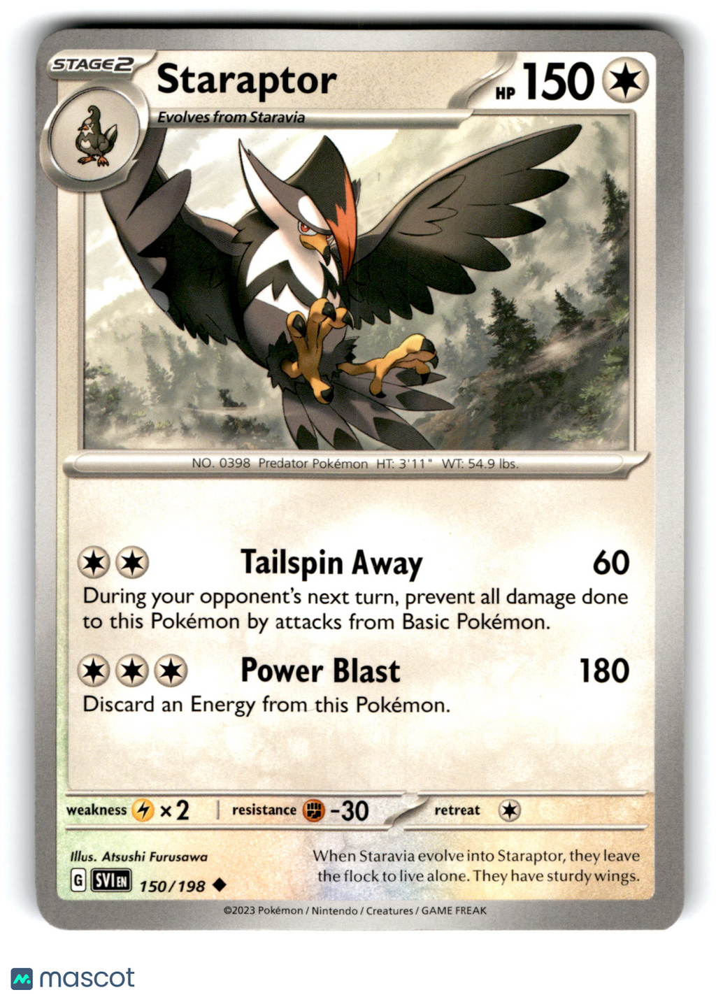 2023 Pokemon Staraptor #150/198