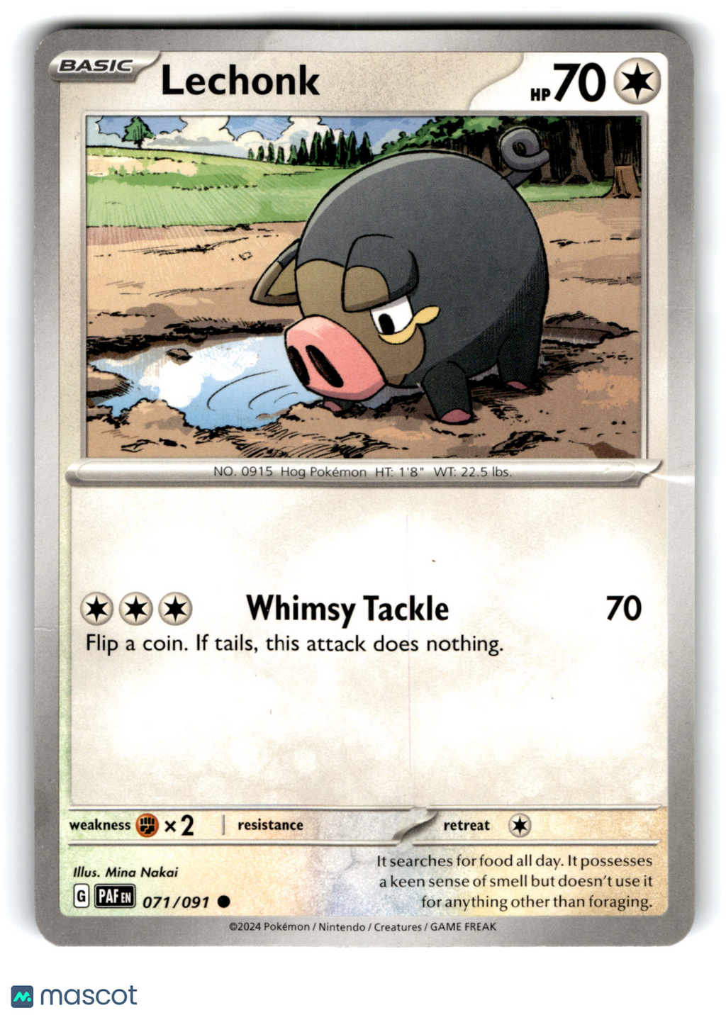 2024 Pokemon Lechonk #71/91