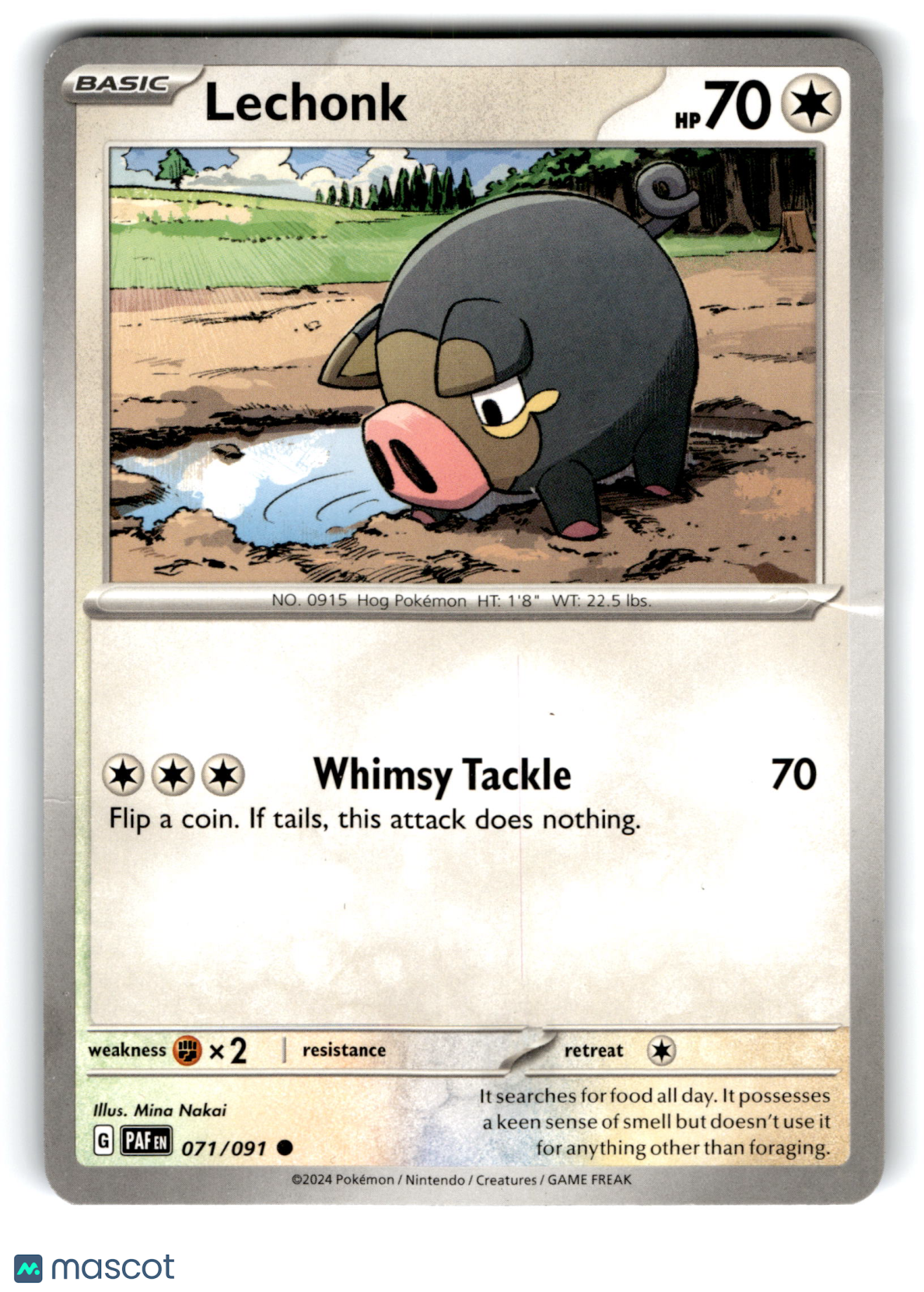 2024 Pokemon Lechonk #71/91