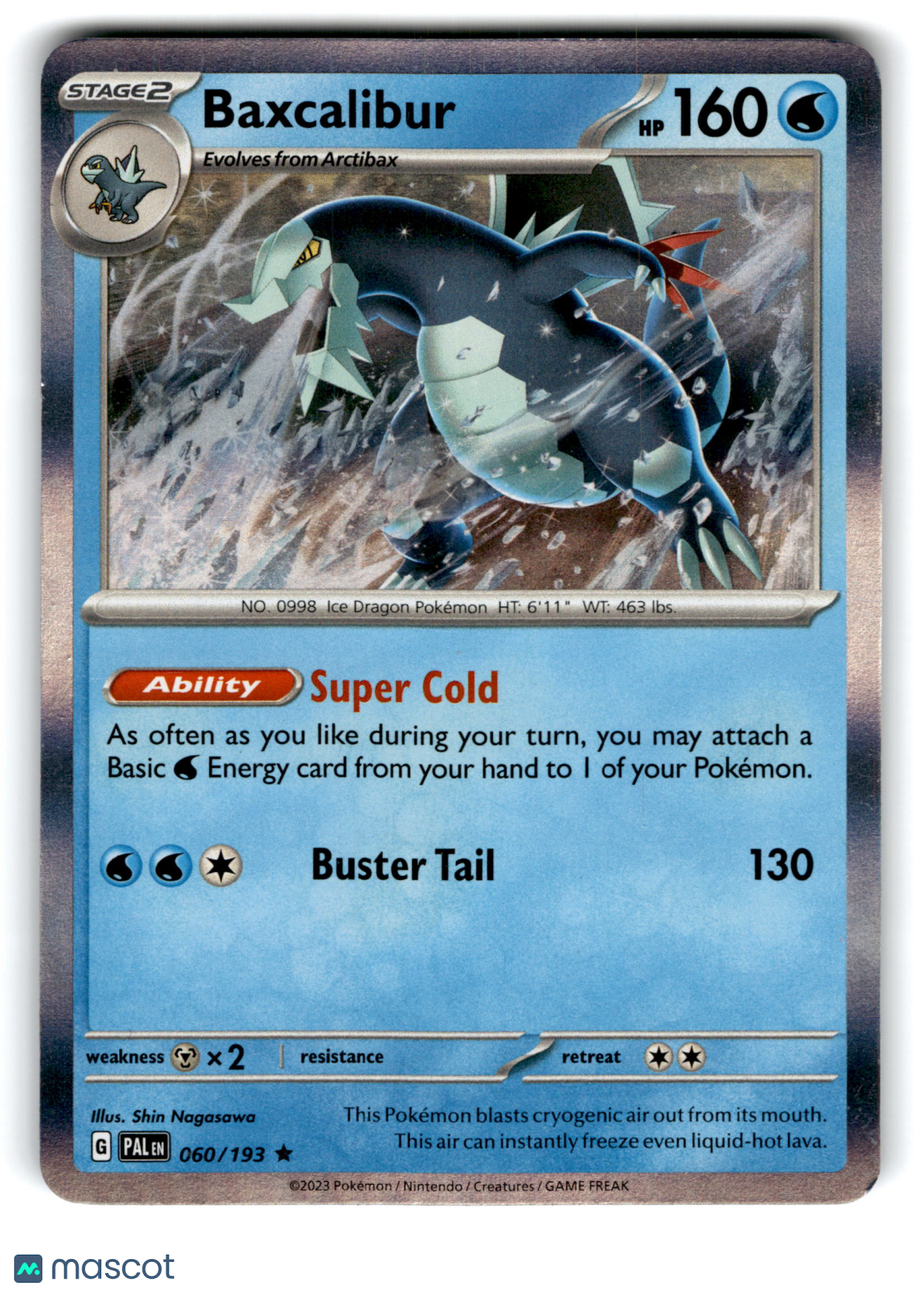 2023 Pokemon Baxcalibur #60/193
