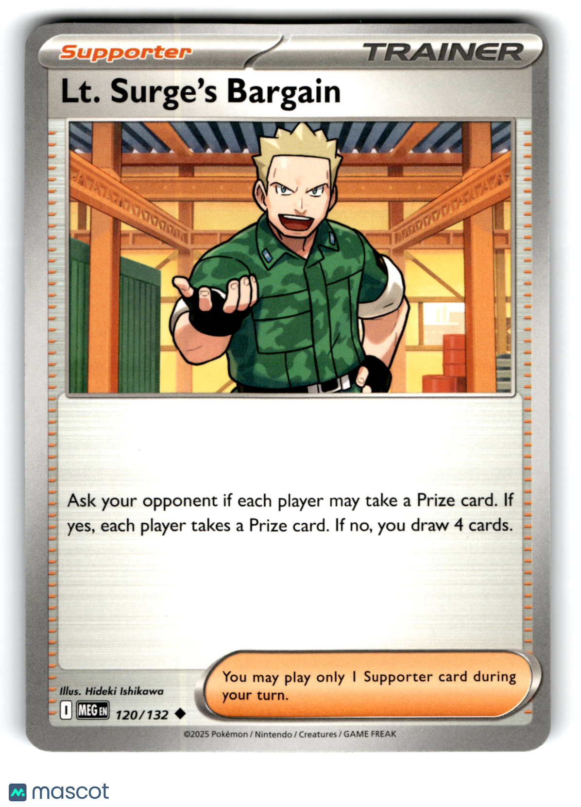 2025 Pokemon LT. Surge's Bargain #120/132