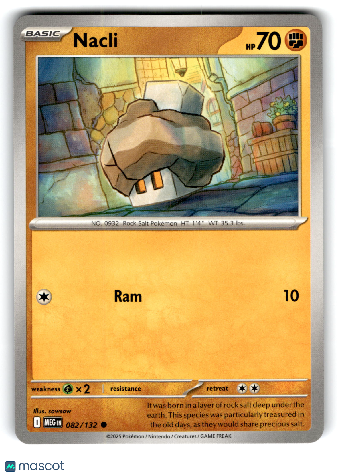 2025 Pokemon Nacli #82/132
