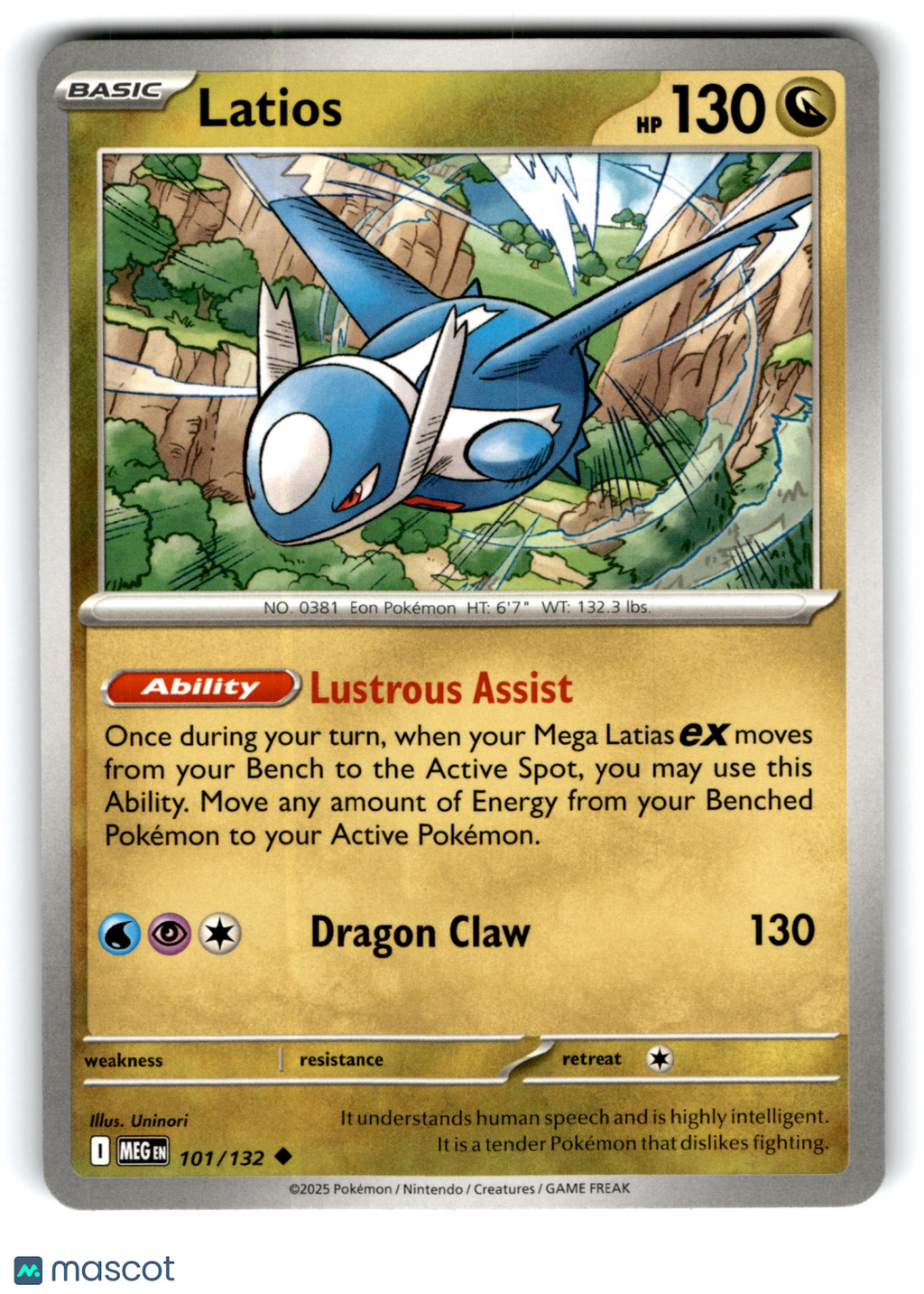 2025 Pokemon Latios #101/132