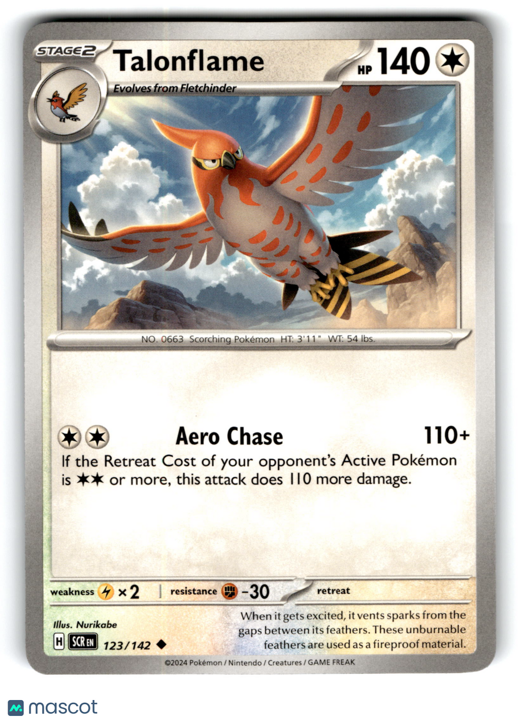 2024 Pokemon Talonflame #123/142