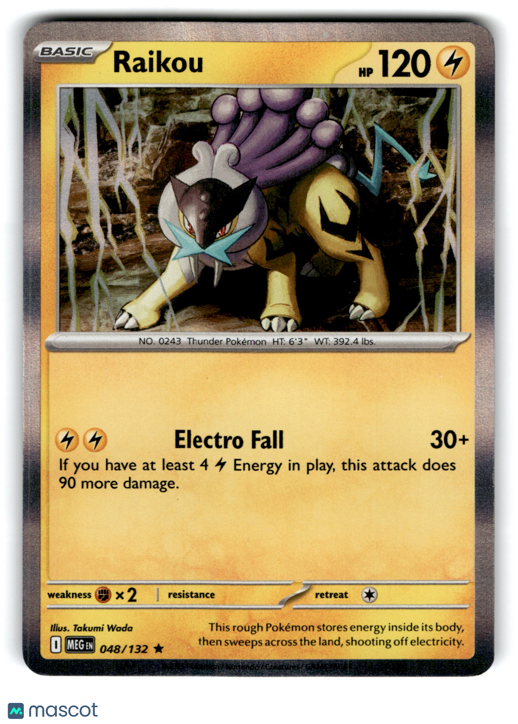 2015 Pokemon Raikou #48/132