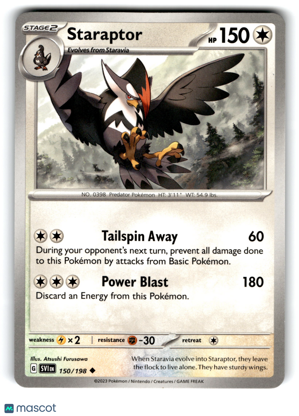2023 Pokemon Staraptor #150/198