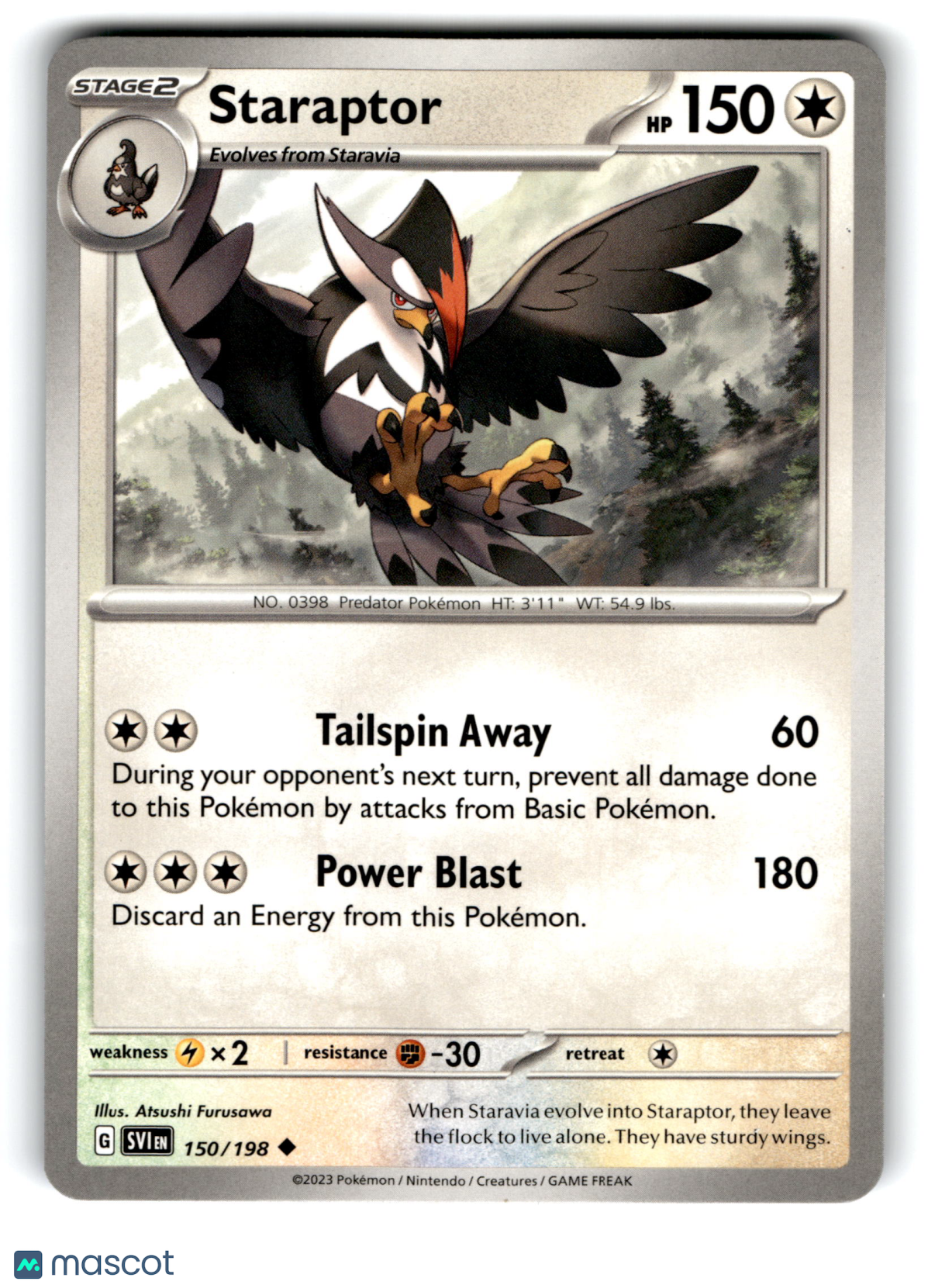 2023 Pokemon Staraptor #150/198