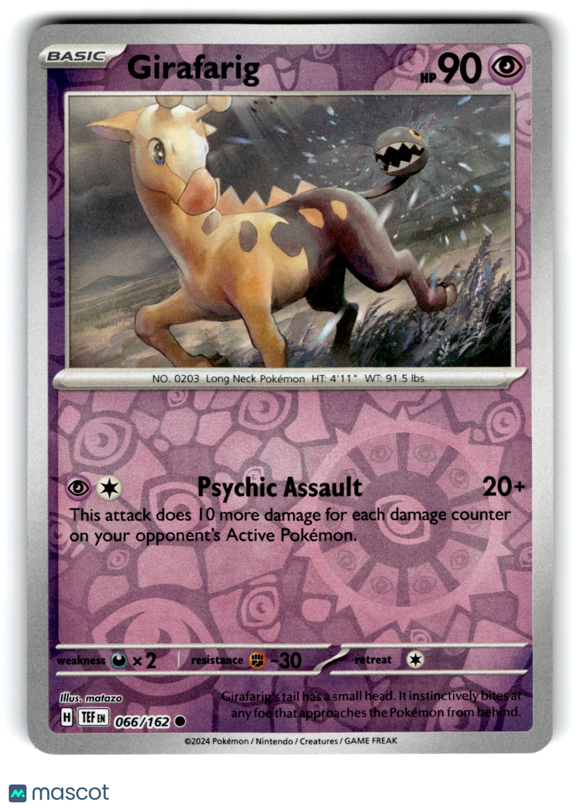 2024 Pokemon Girafarig #66/162