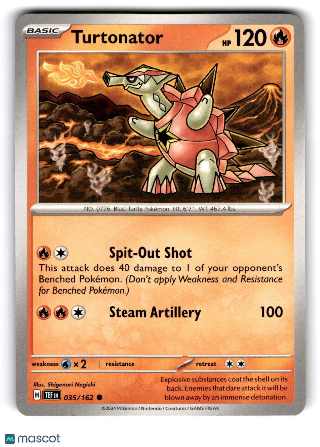 2024 Pokemon Turtonator #35/162