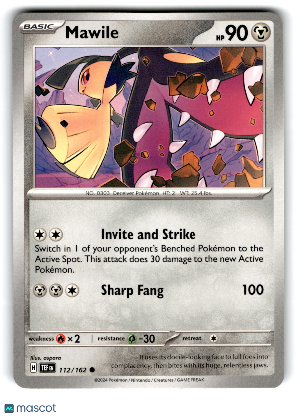 2024 Pokemon Mawile #112/162