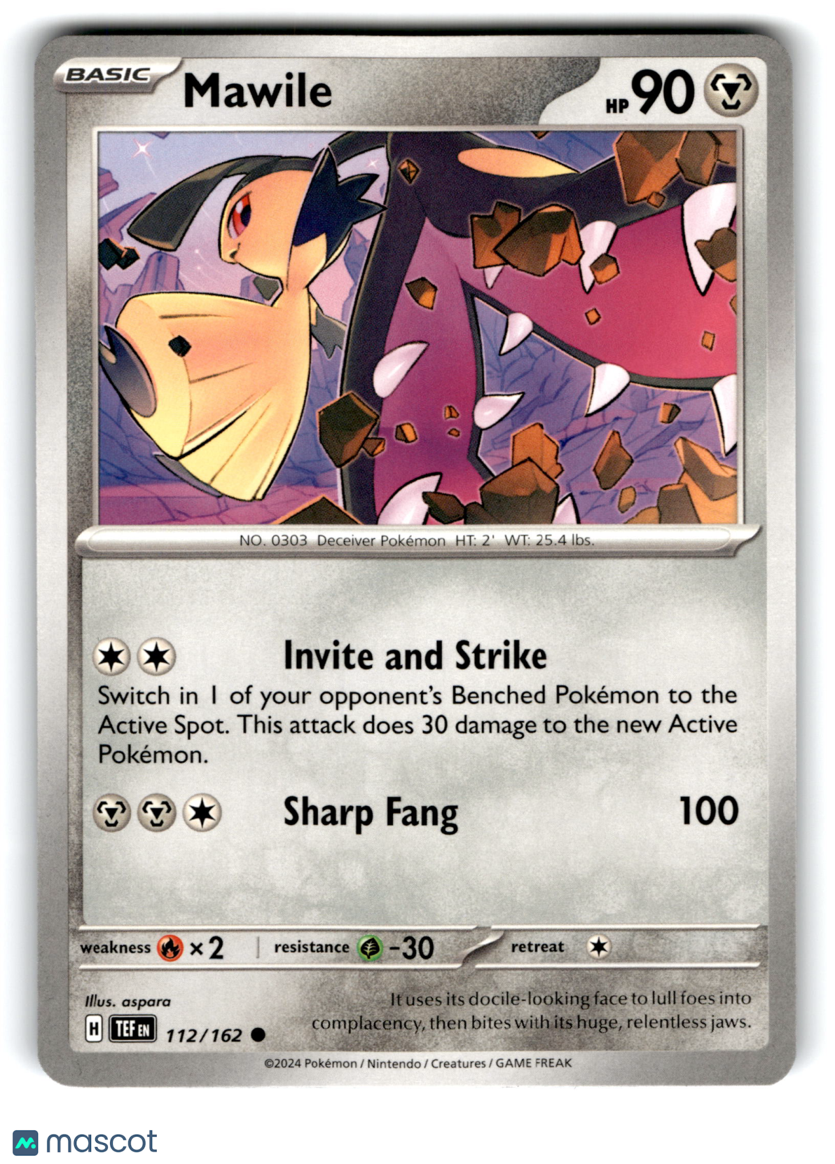 2024 Pokemon Mawile #112/162