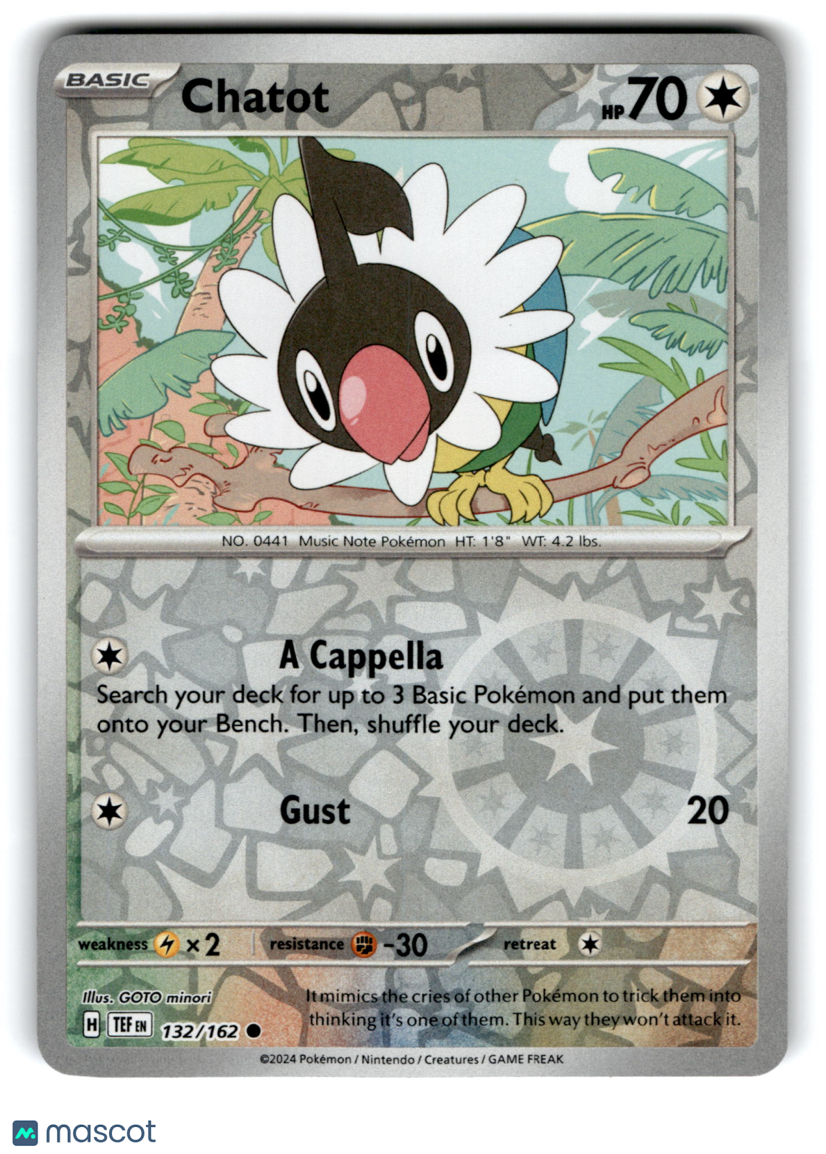 2024 Pokemon Chatot #132/162