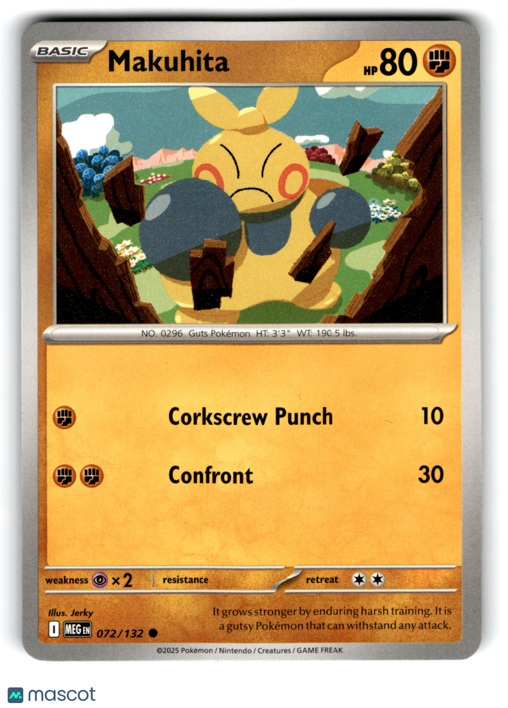 2025 Pokemon Makuhita #72/132