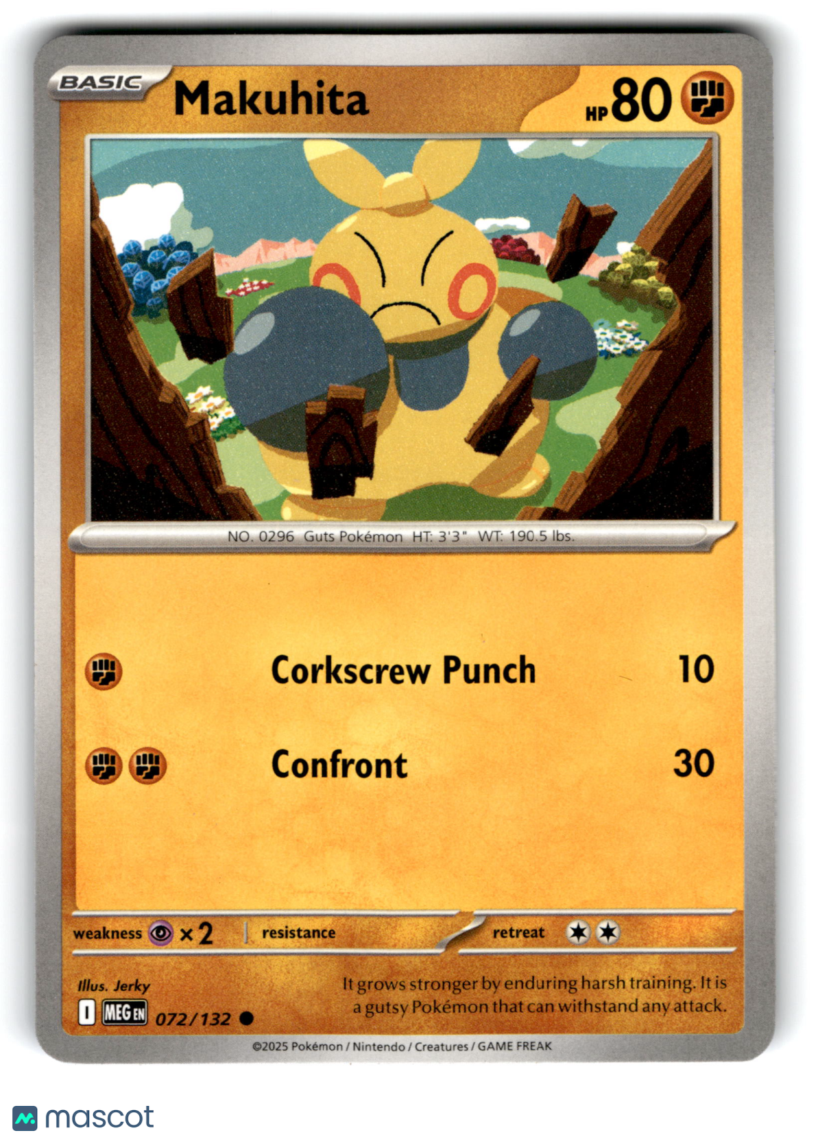 2025 Pokemon Makuhita #72/132