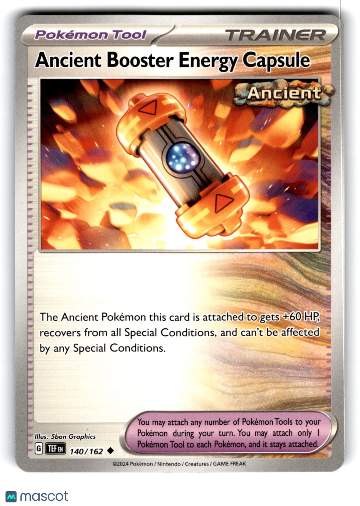 2024 Pokemon Ancient Booster Energy Capsule #140/162