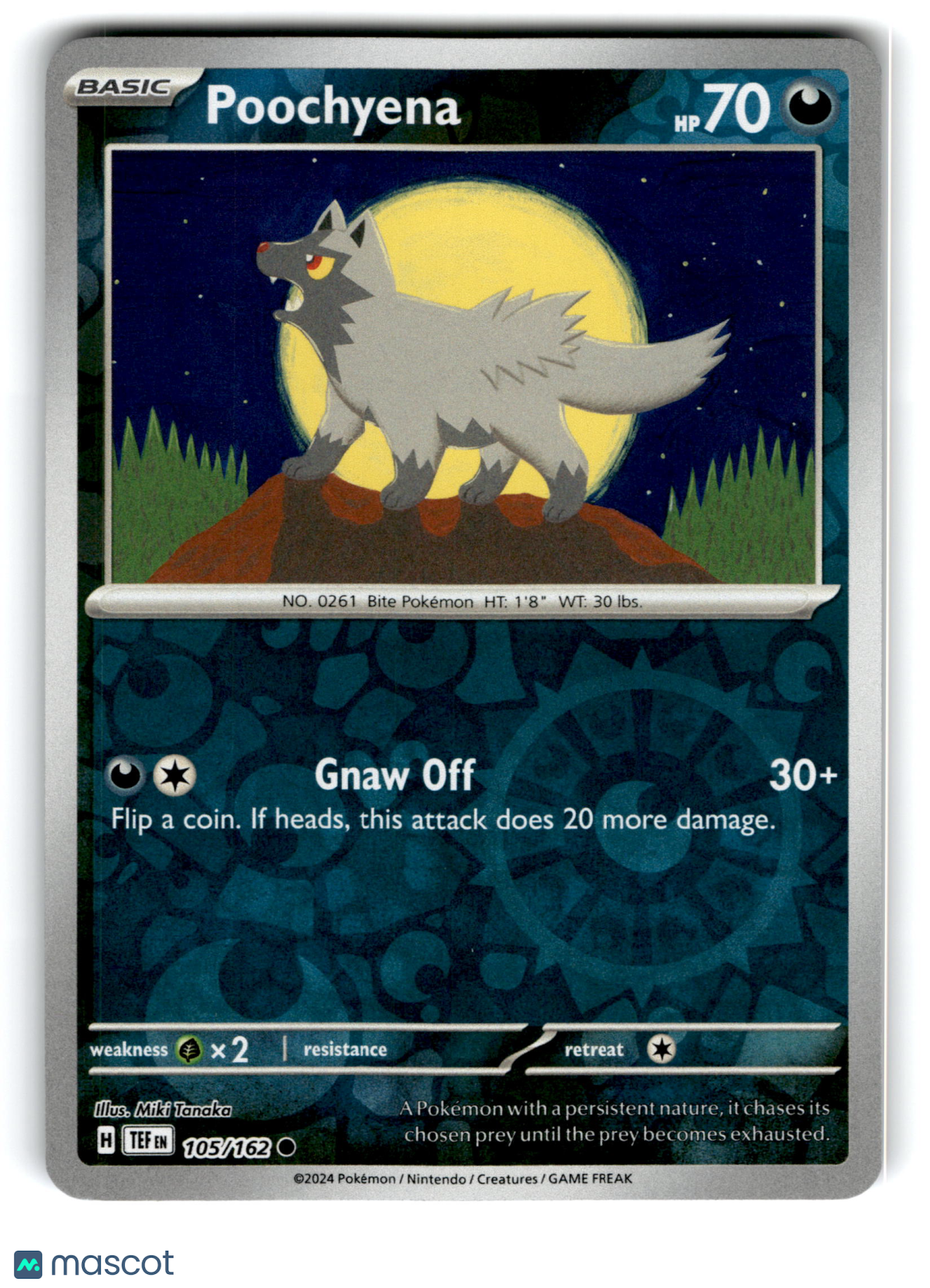 2024 Pokemon Poochyena #105/162
