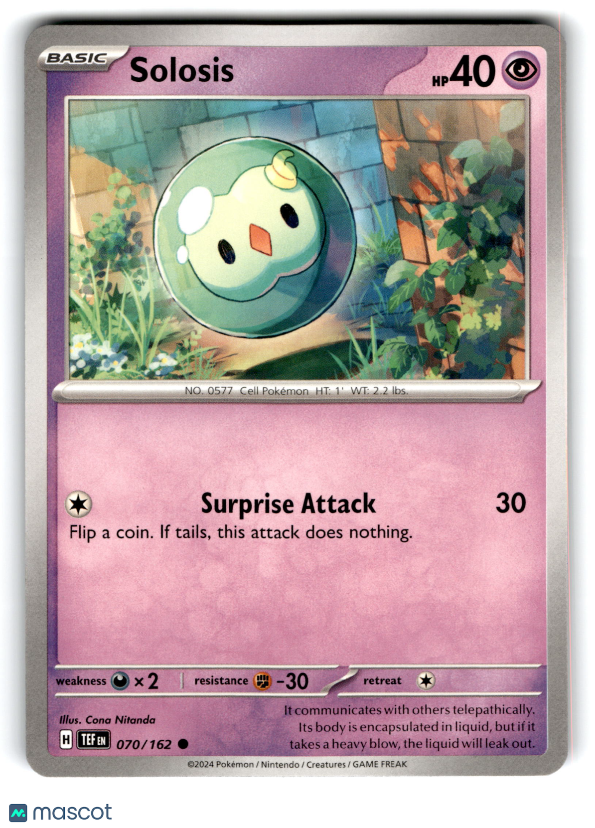 2024 Pokemon Solosis #70/162