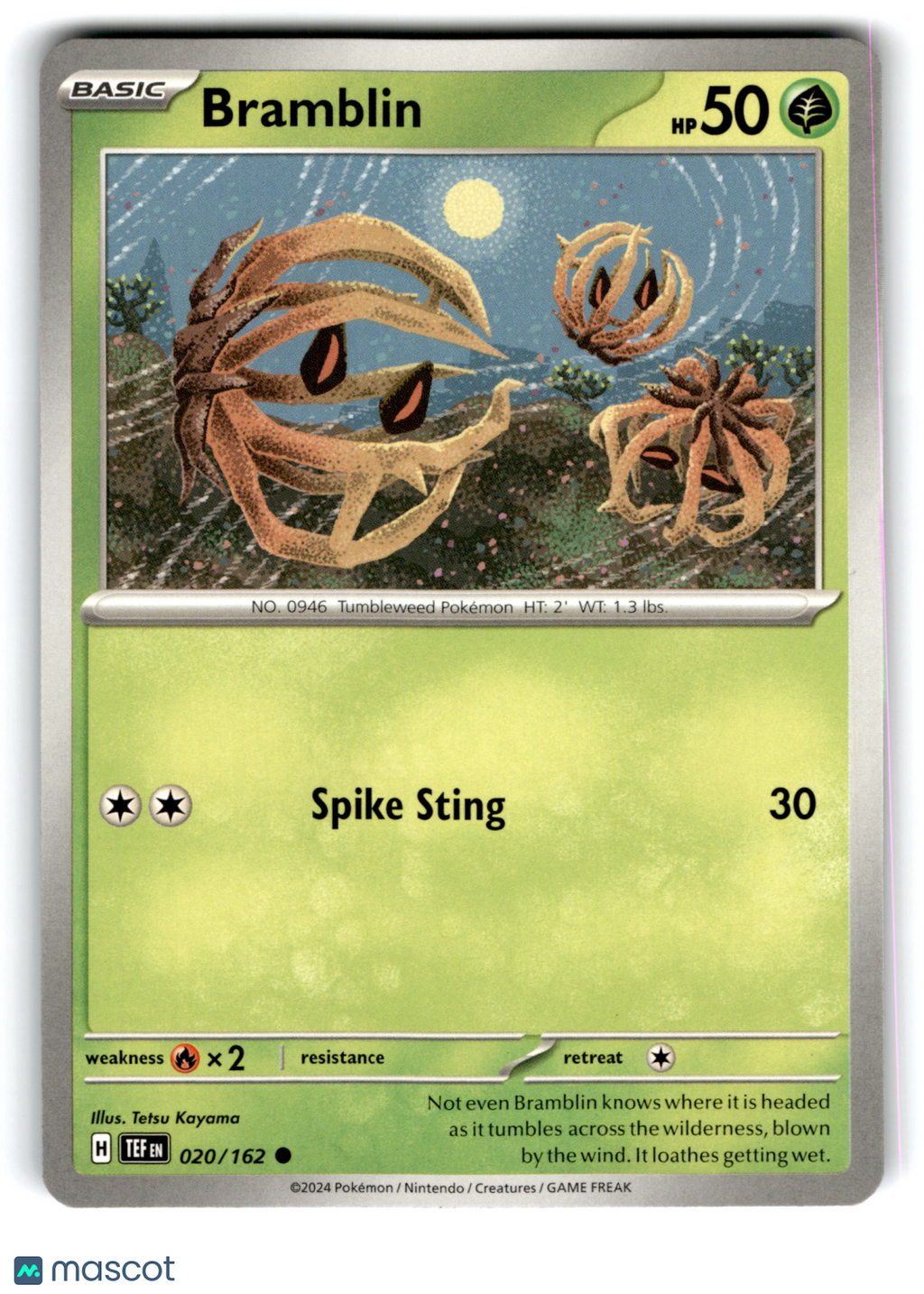 2024 Pokemon Bramblin #20/162