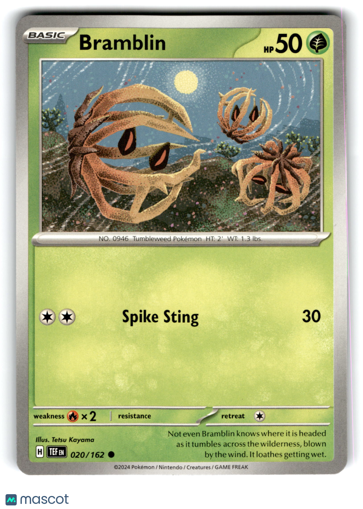 2024 Pokemon Bramblin #20/162
