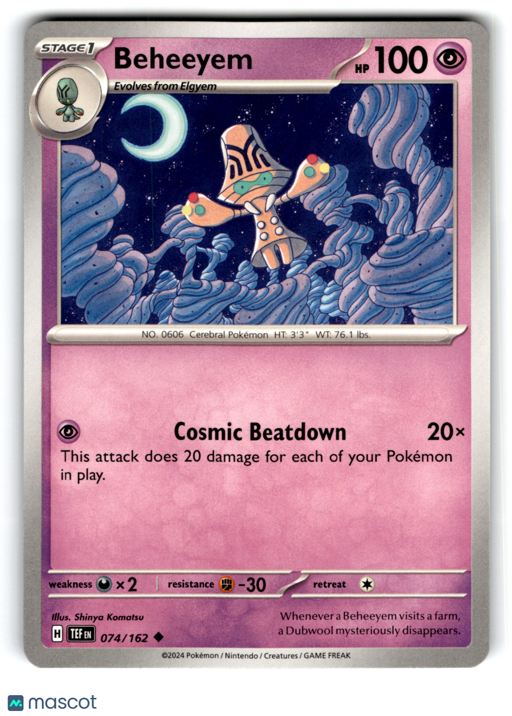 2024 Pokemon Beheeyem #74/162