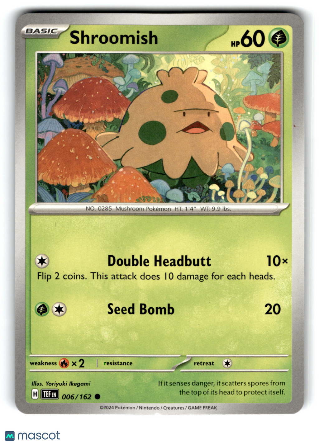 2024 Pokemon Shroomish #6/162