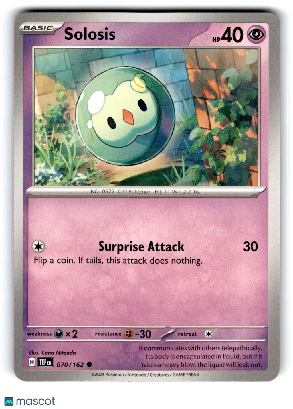 2024 Pokemon Solosis #70/162