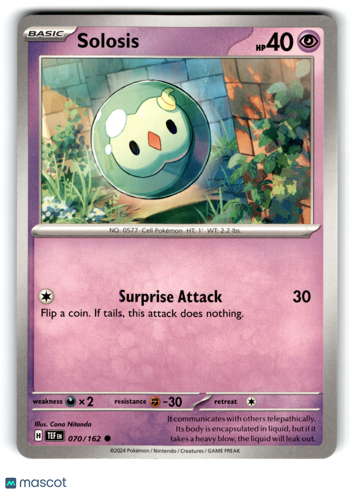 2024 Pokemon Solosis #70/162