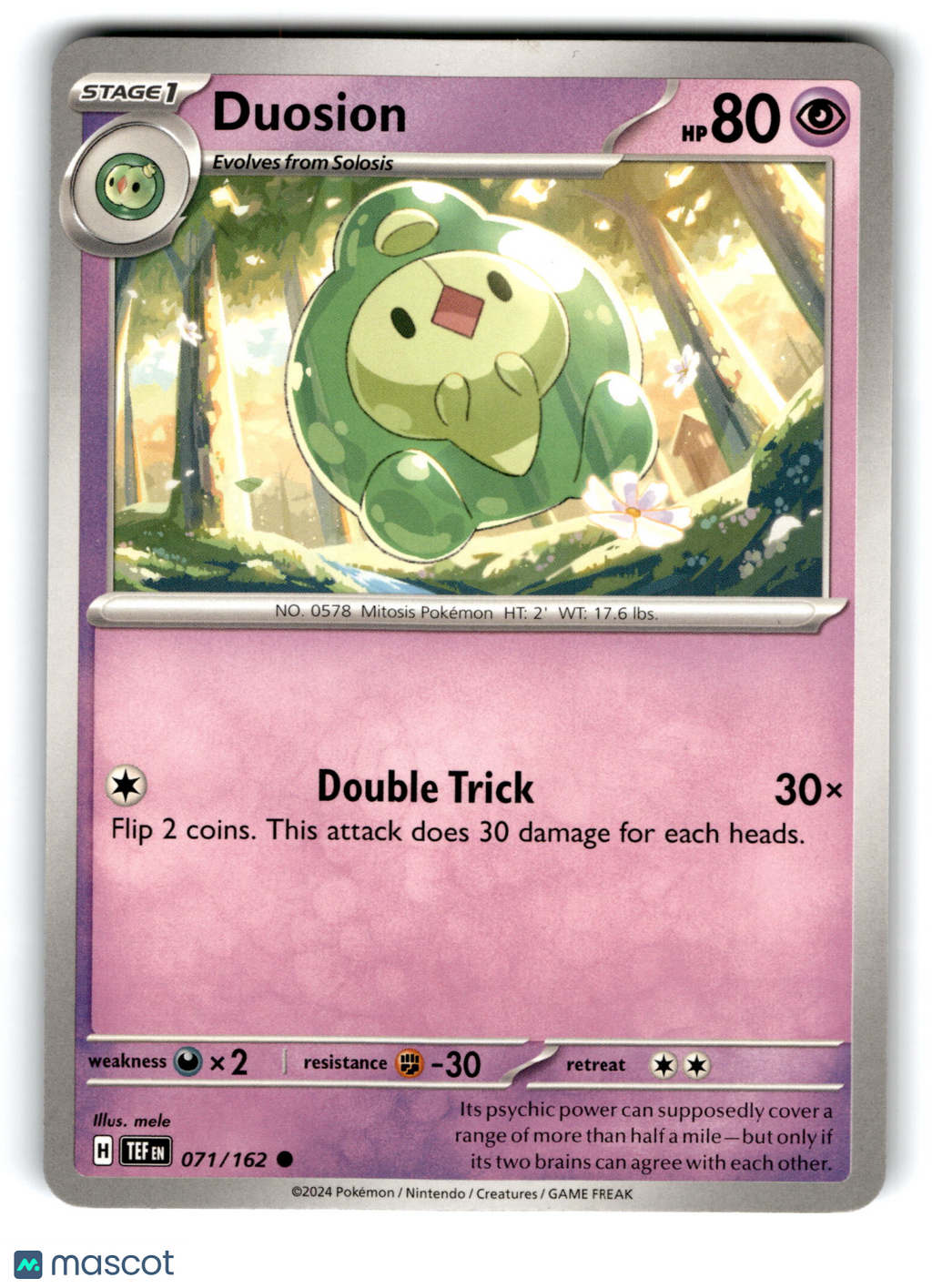 2024 Pokemon Duosion #71/162