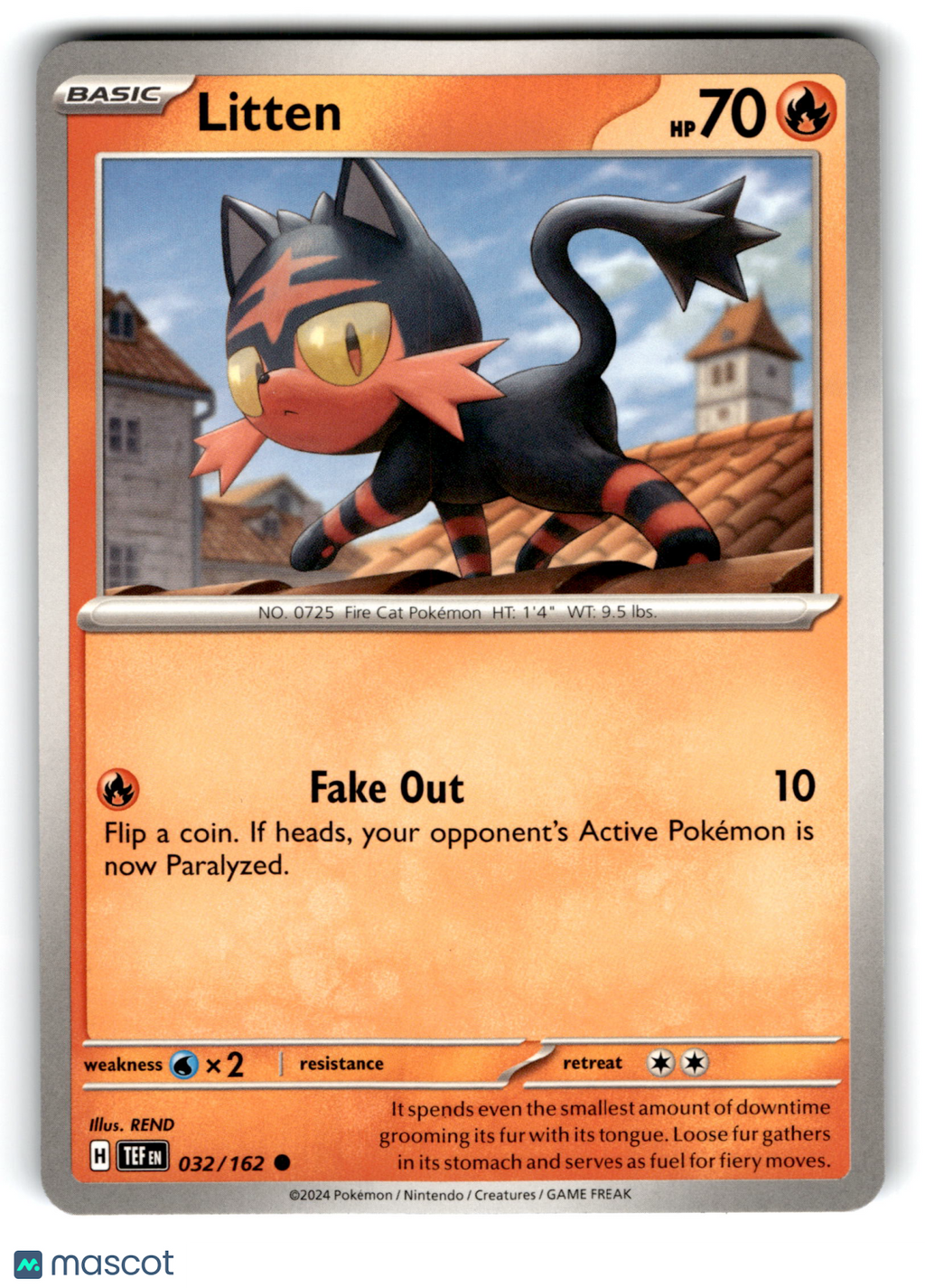 2024 Pokemon Litten #32/162