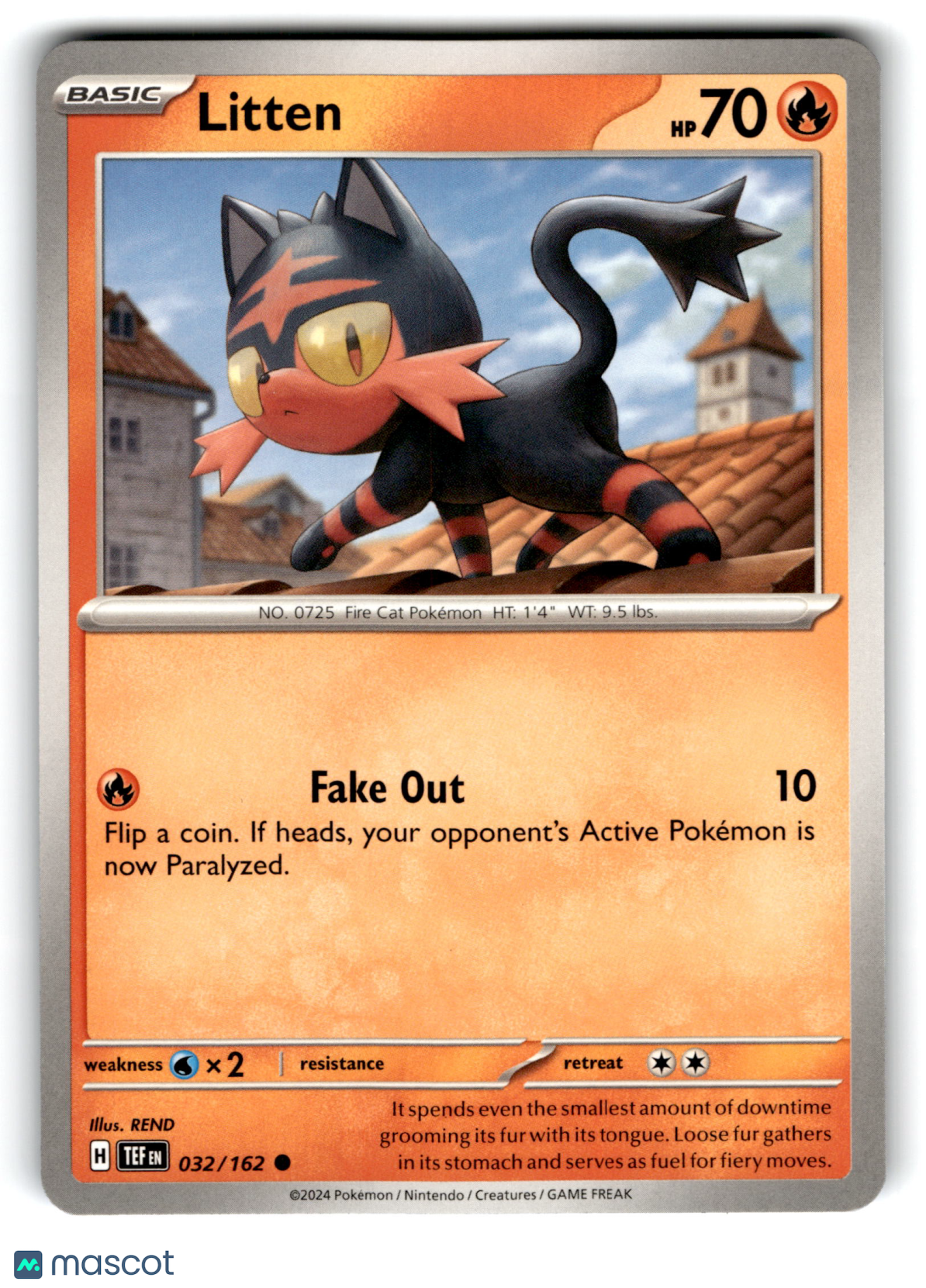 2024 Pokemon Litten #32/162