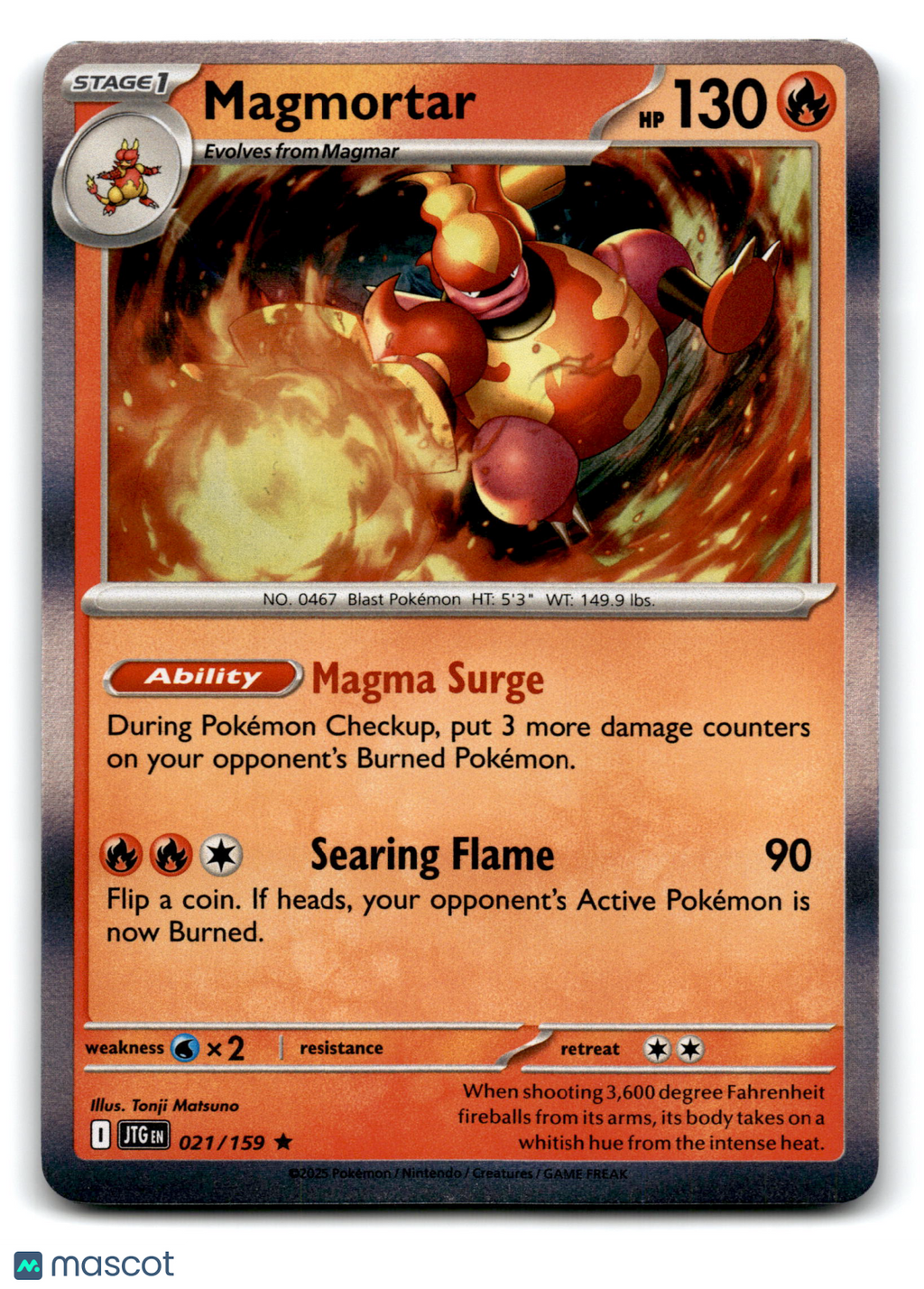 2025 Pokemon Magmortar #21/159