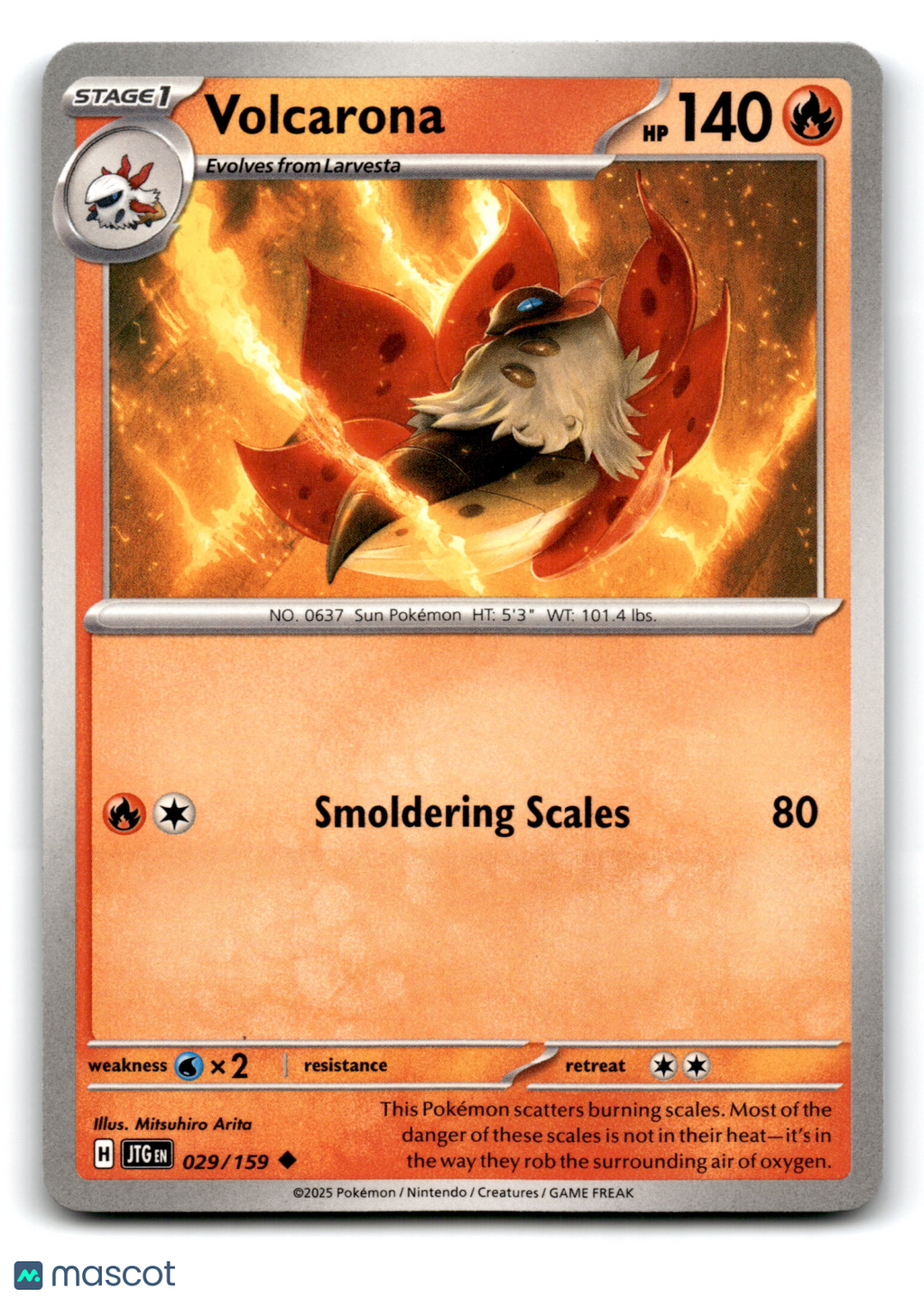 2025 Pokemon Volcarona #29/159
