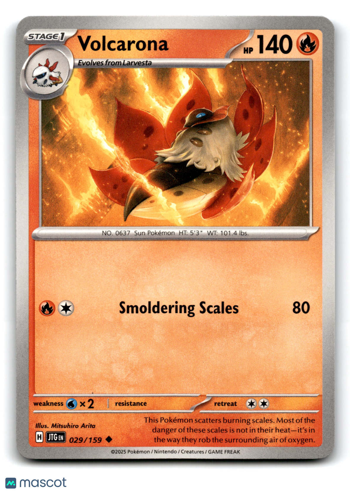 2025 Pokemon Volcarona #29/159